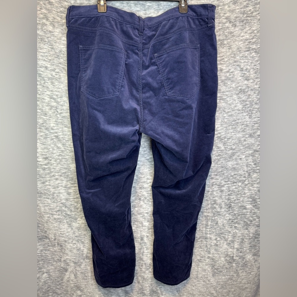 GAP Women’s High Rise Vintage Slim Blue Velvet Straights Size 20 / 35R NWOT
